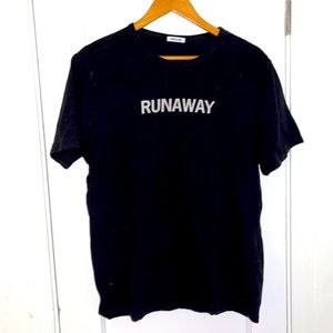 Hiro Clark cult brand says it all in me word: “RUNAWAY” 100% cotton. Size L